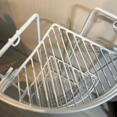 お風呂などにコーナーラックの画像