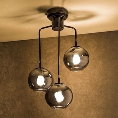 ニトリ　　ペンダントライトVERRE 3T グレーの画像