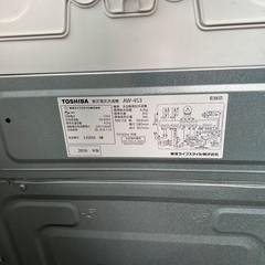 洗濯機　TOSHIBA 4.2kg 2016年の画像