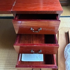 （急ぎ）引き出し付き折り畳み文机の画像