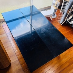 【ピアノ鍵盤風 自作テーブル 116×70 高さ40】の画像