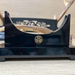 刀掛け台、刀置き、鹿の角の画像