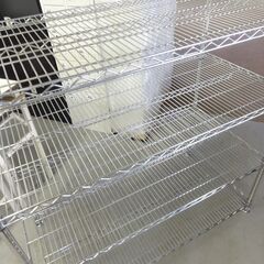 T-262 リサイクル品 マルゼン ワイヤーシェルフラック W1200xD600xH1900mm 棚板6枚の画像