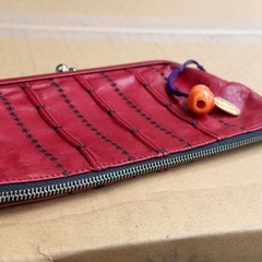 当時物⭐️レザー⭐️がま口ポーチ⭐️他にもたくさんあります!の画像