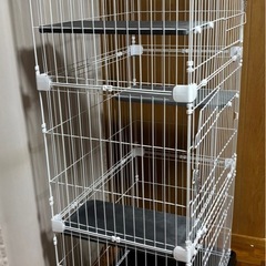 キャスター付き キャットゲージ 3段の画像