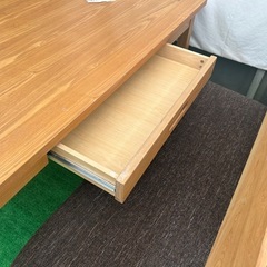 引き出し付きダイニングセット/ベンチ付きの画像