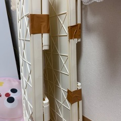 「予約済み」ポータブル折りたたみ収納ラック（3ヶ月のみ使用）の画像