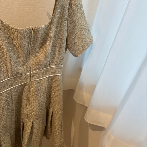 キャバドレス(Mサイズ) ティカ Tika キャバドレス ドット柄シースルーカシュクール風デザイン 
