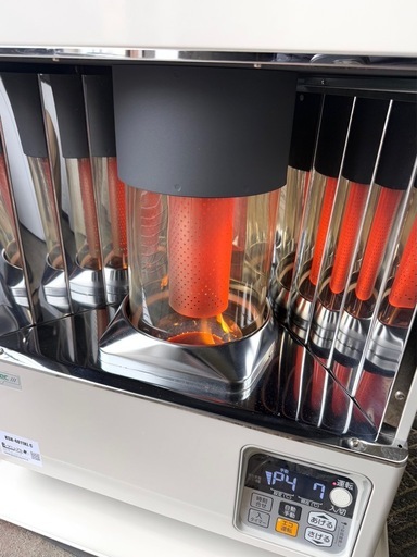 札幌市内配送可 燃焼確認済み 美品 24年製 サンポット カベック 煙突式ストーブ KRH-4811KL C 木造13畳/コンクリート