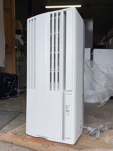 札幌市内配送可 美品 22年製 コロナ ルームエアコン ウインドエアコン 窓用エアコン CW-1622R 標準窓枠付き