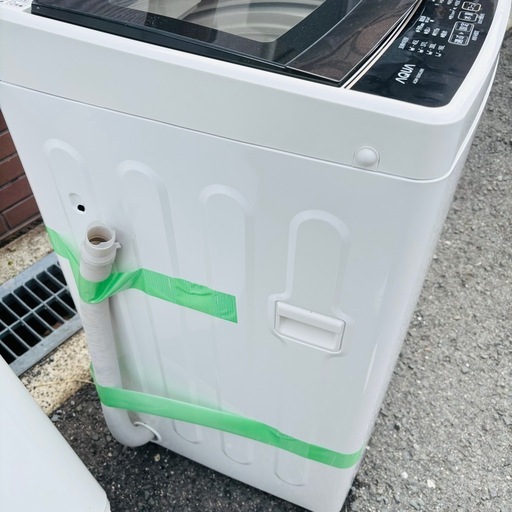 直接引き取り大歓迎⭐︎大阪府下又は近郊は配送設置込み?AQUA 5.0kg 全自動洗濯機 AQW-G50GJ 2019年製/YMJ03