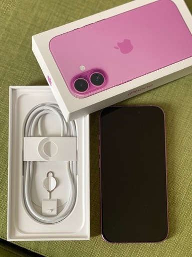 Apple iPhone 16 ピンク 本体　箱付き‼️美品‼️