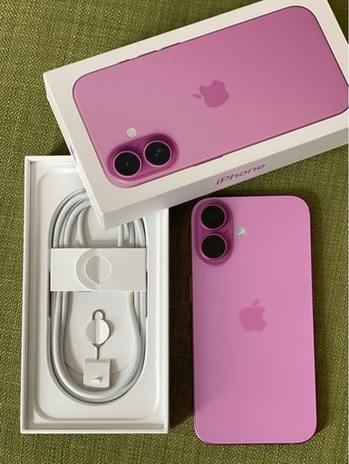 Apple iPhone 16 ピンク 本体　箱付き‼️美品‼️