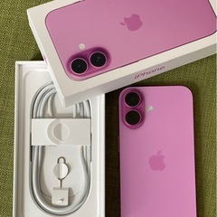 Apple iPhone 16 ピンク 本体　箱付き‼️美品‼️の画像