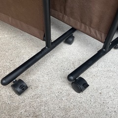 間仕切り 大竹産業 不織布 パーテーション 幅90cm 高さ150cm キャスター付き ブラウン 中古品 2点あります！ ③の画像