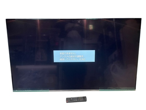 【問い合わせ多数】【⭐️全額返金保証⭐️】◇SUNRISE 4K対応フレームレス液晶テレビ ※脚は付いていません tv-55-4k-2