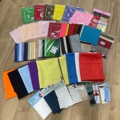 手芸    フェルト 生地 バイアステープ レースなどまとめ売りの画像