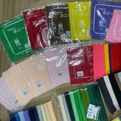 手芸    フェルト 生地 バイアステープ レースなどまとめ売りの画像