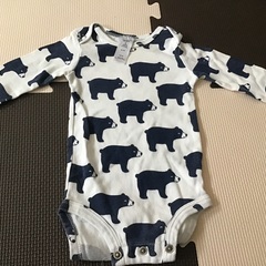 ３ヶ月程度までと、1枚は９ヶ月程度　ロンパース6枚セットの画像