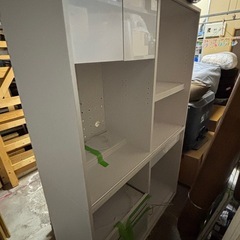 定価約8万円　食器棚　レンジボード　ホワイトの画像