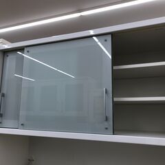 A-1671【リユースのサカイ野々市店】ジモティ来店特価‼  システムキッチンボード 松田家具 茶/白 ※クリーニング済みの画像