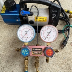 エアコン　真空ポンプ　ゲージ付き　中古品の画像