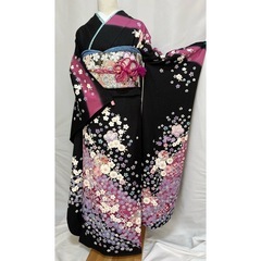 正絹振袖フルセット（長襦袢付き）の画像