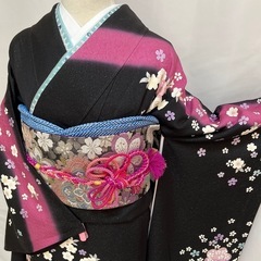 正絹振袖フルセット（長襦袢付き）の画像