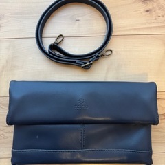 ナノユニバース　ネイビー クラッチバッグの画像