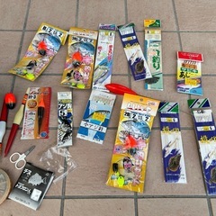 釣り仕掛けなどと竿かけボックスの画像