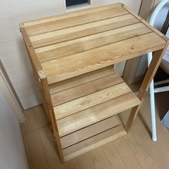 木製棚　3段の画像