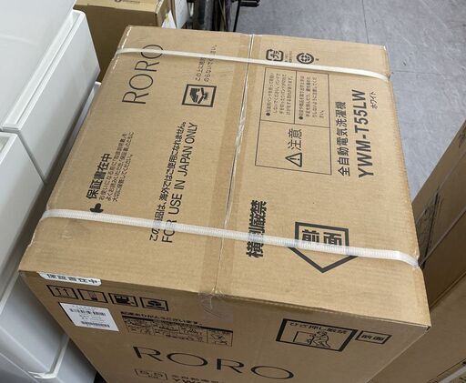 新品 ヤマダセレクト 5.5kg洗濯機 YWM-T55LW 2025年製 RORO 洗濯機 YAMADA SERECT 店頭引き渡し歓
