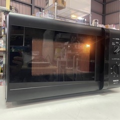 山善　YAMAZEN　電子レンジ　MW-Y177(B)5　2019年製　200W/500W/700W　ターンテーブル式　ブラック　稼働確認済　中古　③の画像