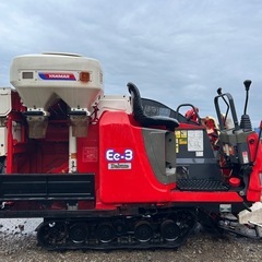 ヤンマー 2条刈り　Ee-3コンバイン 400時間 10馬力 無段変速 こぎ深さ自動 ディーゼル 刈取 脱穀 稲刈り　宮崎　簡易始動動画ありの画像