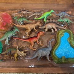 恐竜フィギュアセットの画像