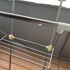 洗濯物干し　物干し竿の画像