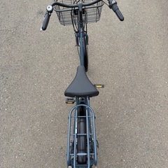 26インチ 自転車 6段変速 ワイドタイヤ カゴ付きの画像