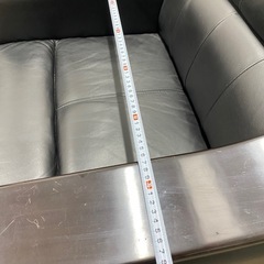 総革張りオカムラ応接3点セットの画像