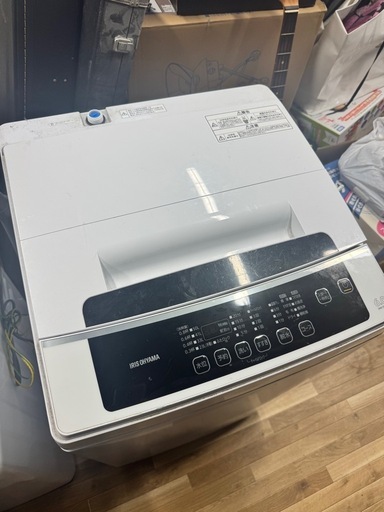 稼働品☆アイリスオーヤマ 6.0kg 全自動洗濯機:2022年製