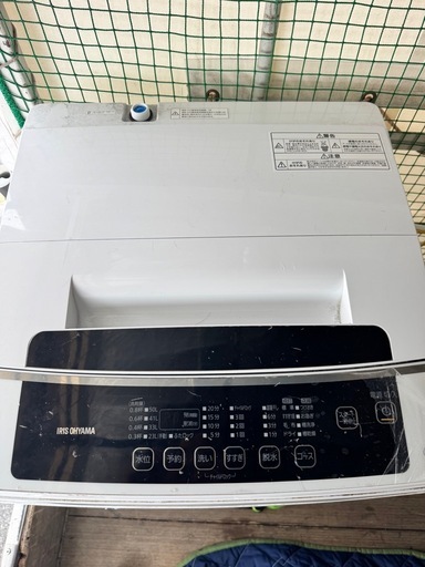 稼働品☆アイリスオーヤマ 6.0kg 全自動洗濯機:2022年製