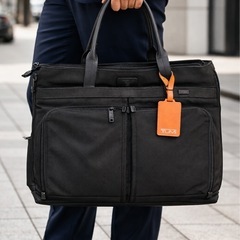 TUMI ブラック トートバッグ 大容量の画像