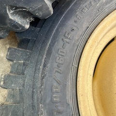 三菱ジープ 純正 ホイールキャップ付き 鉄チンホイール 希少品 傷ありの画像