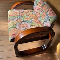 花柄思いやり座椅子の画像