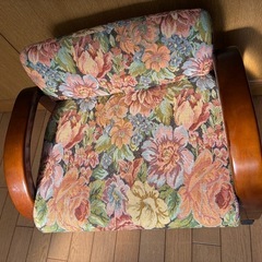 花柄思いやり座椅子の画像