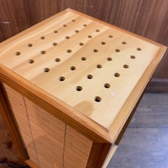 行灯風テーブルランプ　和風　照明　木製の画像