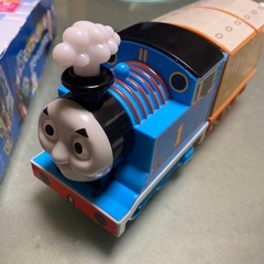 トーマスキューブパズルと機関車トーマスの画像