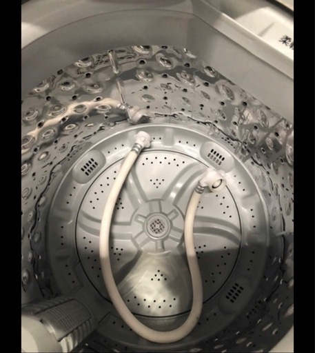 NO B174 ?福岡市内配送設置無料✨?アイリスオーヤマ 洗濯機 5kg 全自動 風乾燥 お急ぎコース ステンレス槽 ホワイトシルバ