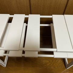 【受付3/24迄】ニトリ　シンク下伸縮ラック(幅46～74cm D30)の画像