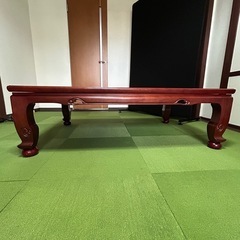 カリモク家具 木製こたつテーブル　こたつ　コタツ　炬燵　カリモク　ふとんレスこたつ　布団レス　木目調　岐阜市発の画像