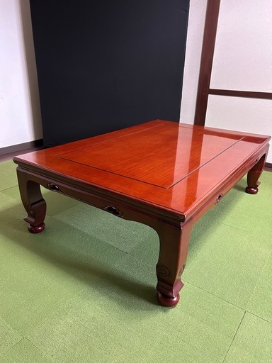 カリモク家具 木製こたつテーブル　こたつ　コタツ　炬燵　カリモク　ふとんレスこたつ　布団レス　木目調　岐阜市発
